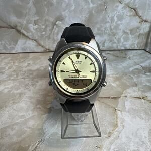 Casio Edifice Watch 2747 EFA-109 Illuminator Telememo 30 World Time Works